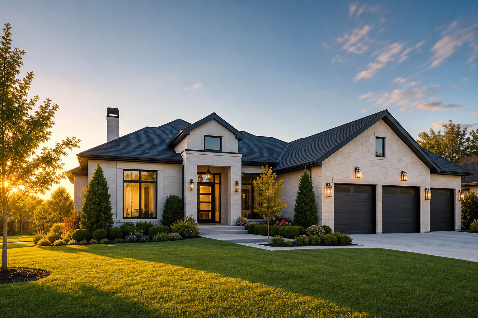 Modern home exterior